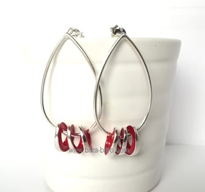 Pendientes de Ardentia rojos