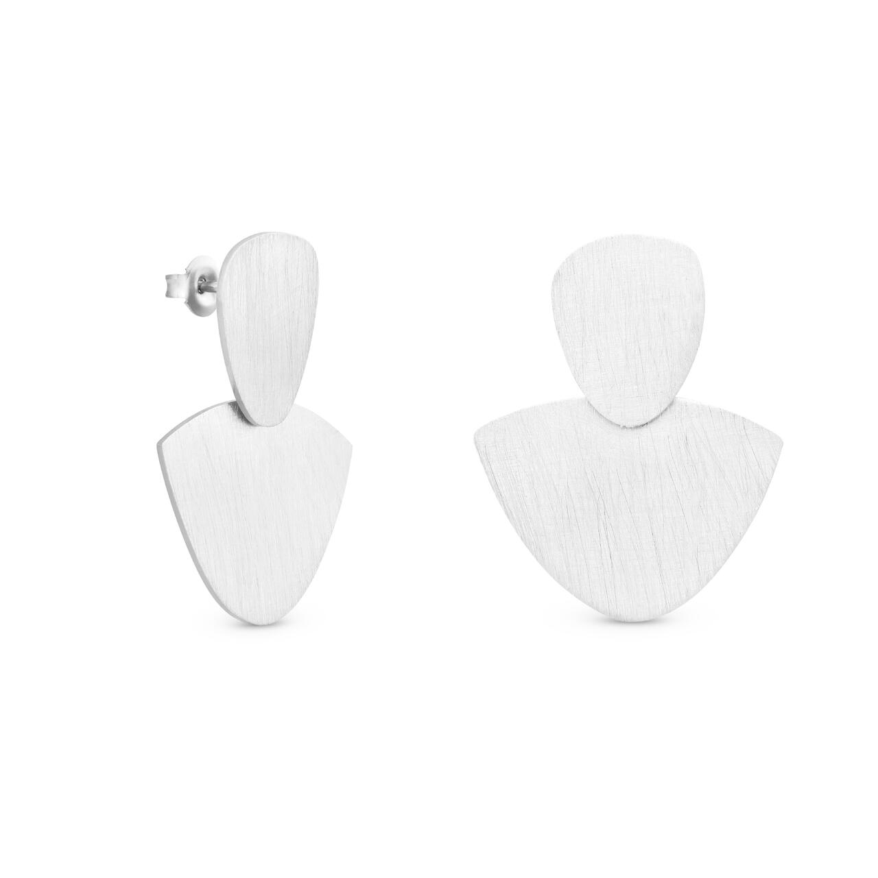 Pendientes plata mate joid VENUS