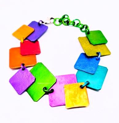 Pulsera cuadrados 
