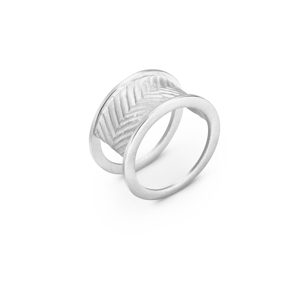 Anillo de plata mate 