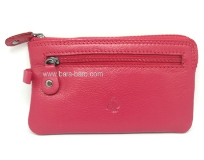 Producto Monedero de piel dos cremalleras apaisado