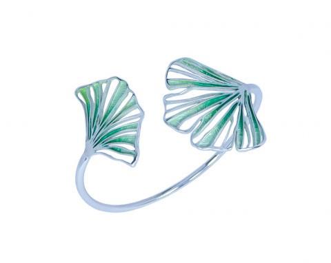 pulsera plata y pigmento