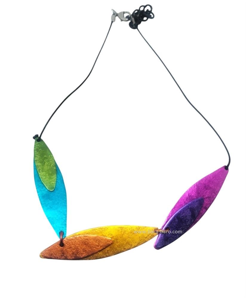 Collar multicolor aluminio 
